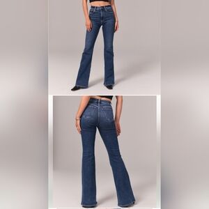 abercrombie 70s vintage flare ultra high rise 26 waist 2R
